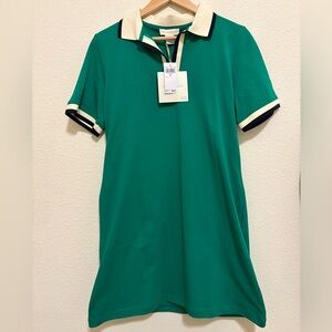 Cynthia Rowley Cream and Green Tee Shirt Dress